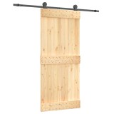 Cumpara ieftin Usa glisanta cu set feronerie, 90x210 cm, lemn masiv de pin