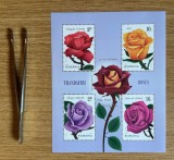 Trandafiri, bloc de 4 valori 2022 LP 2367a