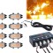 8 x 2 Led 12v Lumina Stroboscopica de Avertizare 20 Moduri Galben