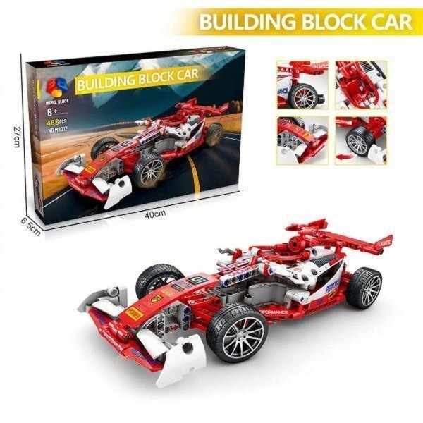 Set cuburi constructie Masina de curse 488 piese