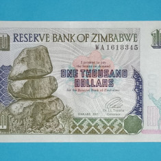 Zimbabwe 1.000 Dollars 2003 'Seria 1994-2004' UNC serie: WA1618345