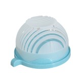 Bol Feliator pentru Salata, Cyrax, Castron Multifunctional pentru Legume si Fructe, pentru Spalat si Taiat Legumele, cu Scurgere si Tocator, Ergonomic