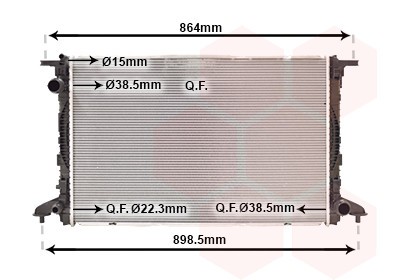 VAN WEZEL 03002412 Radiator, racire motor foto