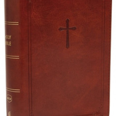 Nkjv, Reference Bible, Compact, Leathersoft, Brown, Red Letter Edition, Comfort Print: Holy Bible, New King James Version