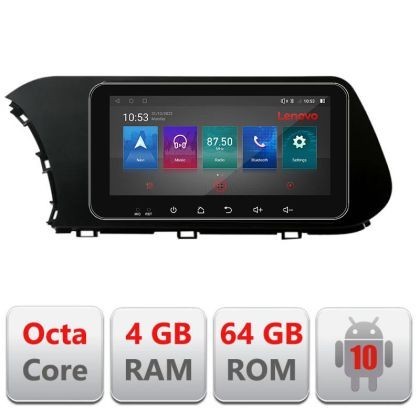 Navigatie HHyundai I20 2020- I-i20 4+64 ecran 10.33&quot; Android Waze USB Navigatie Internet Youtube Radio CarStore Technology