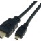 Cablu HDMI 1.4 la Micro HDMI 1m Negru