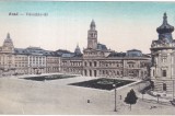 Arad. V&aacute;rosh&aacute;z-t&eacute;r Piata Primariei (circa 1910, necirculata)