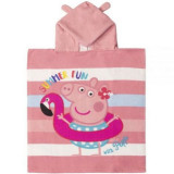 Prosop poncho cu gluga, Peppa Pig Summer Fun, 50 x 115 cm, Cerda