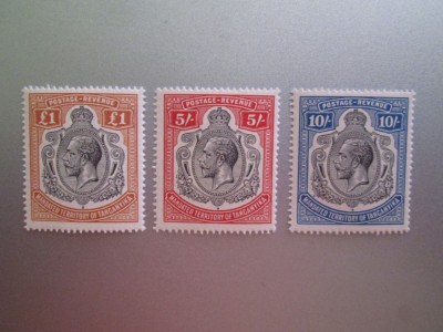 TANGANYIKA GEORGE VI SAERIE MNH =331 foto