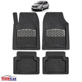 Covorașe Auto TeamCar&reg; Tip Tăviță Compatibile Dacia Sandero II (2012&ndash;2020) -Silver, Cauciuc