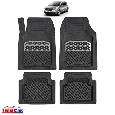 Covorașe Auto TeamCar&amp;reg; Tip Tăviță Compatibile Dacia Sandero II (2012&amp;ndash;2020) -Silver foto