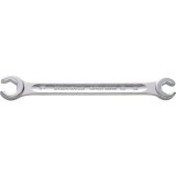 Stahlwille 41080810, Cheie dubla pentru conducte, Nr. 24, hexagon, metric, cap inclinat la 10 gr, finisare cromata, made in Germ