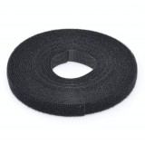 Banda Arici Velcro 1cm x 5m, Autoadeziva, Organizare Cabluri PC, Laptop, Audio, Video, Negru