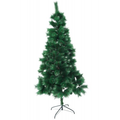 Brad artificial tip pin verde, inaltime 180 cm, 260 ramuri cu ace 3d 12 cm, suport metalic inclus foto