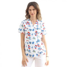 Halat medical kimono Strumfi cu doua buzunare aplicate XL INTL foto