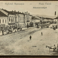 (163) CARTE POSTALA ROMANIA - SIGHETUL MARMATIEI (MARAMOROSSZIGET) -PIATA UNIRII