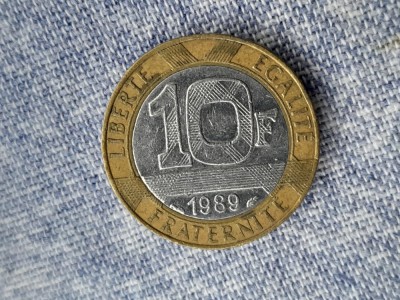 10 FRANCS 1989 FRANTA foto