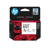 Cartuș cerneală original HP OEM 651 Color Ink Color (C2P11AE)