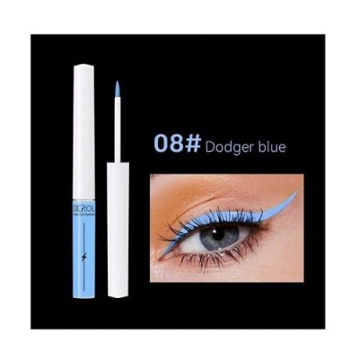 Tus de ochi colorat, Derol, Eyeliner lichid, 08 Dodger Blue, 4 ml foto