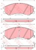 Set placute frana,frana disc SSANGYONG REXTON (GAB) (2002 - 2012) TRW GDB3244