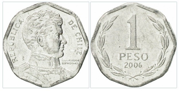 Chile 2006 - 1 peso UNC