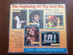 beginning of the soul era various 3 cd disc triplu selectii muzica soul funk VG+