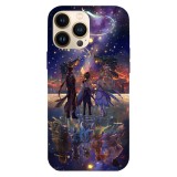 Husa compatibila cu Apple iPhone 15 Pro Max model Genshin Impact video game, Silicon, TPU, Viceversa, Transparent, Carcasa