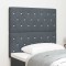vidaXL Tăblie LED cu lumini cu bandă LED Gri &icirc;nchis 100 cm Catifea 3338355