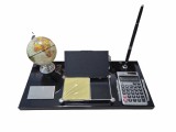 Set birou negru glob si calculator