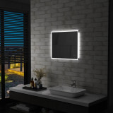 Oglinda cu LED de perete de baie, cu senzor tactil, 60 x 50 cm GartenMobel Dekor, vidaXL