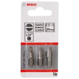 Bosch 2607001750 - Set capete de insurubare profil plat 0.6x4.5 0.8x5.5 1.2x8 mm 3 bucati