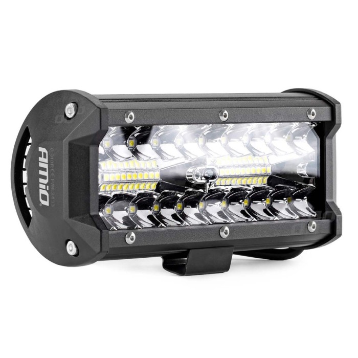 Proiector LED pentru Off-Road, ATV, SSV, cu doua fluxuri de lumina, culoare 6500K, 120W, tensiune 9 - 36V, dimensiuni 170 x 74 x 63 mm