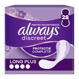 Absorbante zilnice pentru incontinenta urinara Discreet, Long Plus, 28 bucati, Always