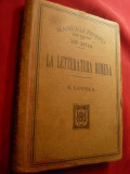 R.Lovera -La Letteratura Rumena cu scurta Crestomatie, dictionar explicativ-1908