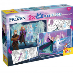 Puzzle de podea, Lisciani, Disney Frozen, Maxi, 2 x 60 piese