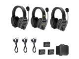 Solutie intercom stereo comp Saramonic WiTalk WT3D3xbat, 3 pers, Full-Duplex 1.9GHz, dual-ear