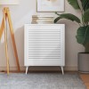 Usa Dulap Lemn Masiv Pin Alb 61.5x59.4 cm vidaXL Design Lambriu Aerisire Usi Mobilier Bucatarie Baie Sifonier