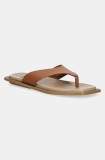Steve Madden slapi Splash femei, culoarea maro, cu toc plat, SM11003722
