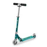 Trotineta pliabila cu 2 roti si lumini LED, Micro, Sprite, Petrol Stripe