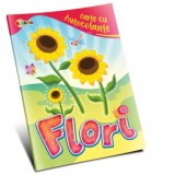 Carte cu autocolante. Flori