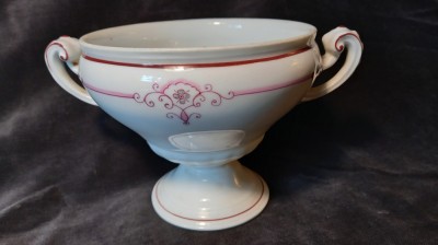 VAS CERAMIC VECHI - URNA - PORTELAN DE CALITATE - TRANSLUCID foto