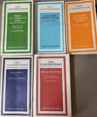 Lot de 5 carti seria Idei contemporane foto