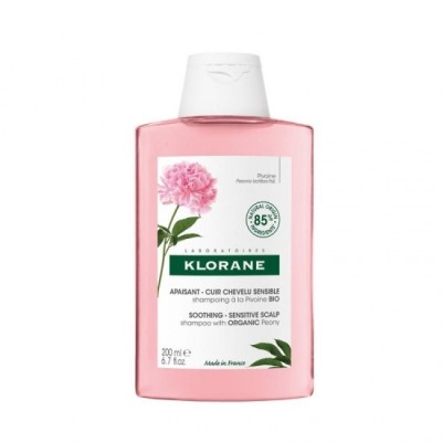 Șampon cu bujor Klorane pentru scalp sensibil-iritat 200 ml foto