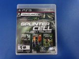 Tom Clancy&#039;s Splinter Cell Trilogy - joc PS3 (Playstation 3), Actiune, 16+, Single player, Ubisoft