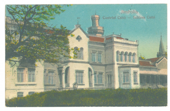 657 - JIMBOLIA, Timis, Castle, Romania - old postcard - used - 1924