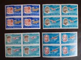 1978 -Pionieri ai aviatiei - serie (bloc de 4) + colita dantelata - LP972 + LP973