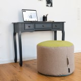 Pouf rotund reversibil Sand REMEMBER, 40 x &Oslash;55 cm