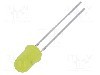 Dioda LED, 5mm, galbena, 3000mcd, 14mA, 12V, OPTOSUPPLY - OSY5PA5A34A-CRLED14