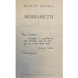 Marin Preda, Moromeții, 1967, două volume cu dedicație pentru Nina Cassian