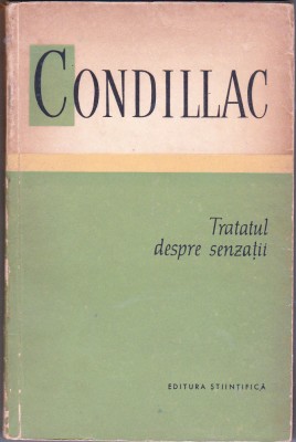 bnk ant Condillac - Tratatul despre senzatii foto